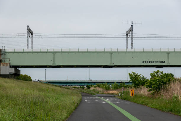 istock Arakawa Cycling Road, Japan Tokyo 1148124041
