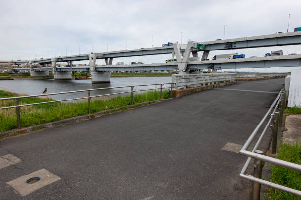 istock Arakawa Cycling Road, Japan Tokyo 1148124366