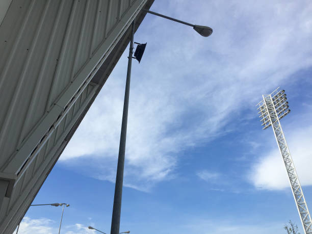 istock cloud and sky background at sport stadium 1148126148