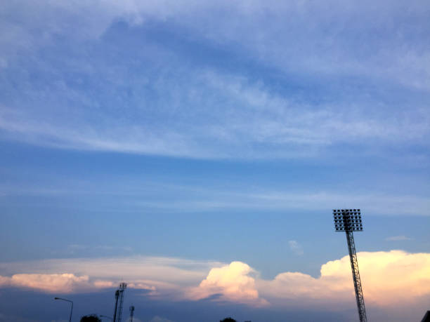 istock cloud and sky background at sport stadium 1148126166