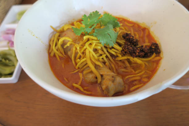 istock Northern Style Curried Noodle Soup with Chicken 1148126196
