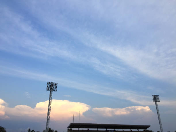 istock cloud and sky background at sport stadium 1148126791