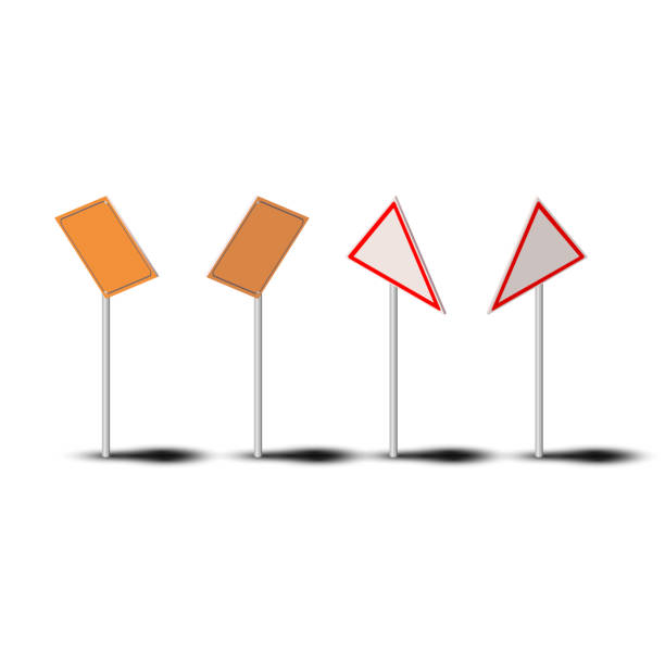 istock Traffic isometric road realistic signs vector icons set isolated on background. Collection of signage signal warning stop danger caution speed highway empty parking street board direction illustration 1148129319