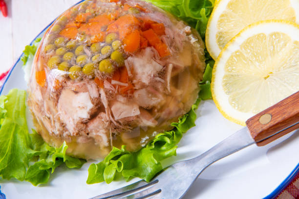 tasty aspic  with pork knuckle and pork legs