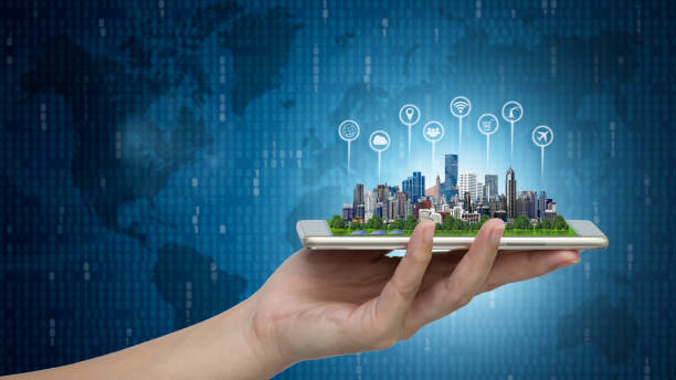 istock City model on smartphone. 1148135557