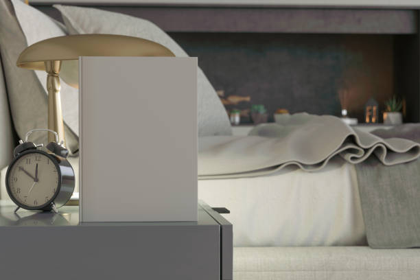 Book Mockup on table in Bedroom