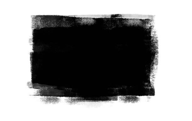 istock Black color graphic patches graphic brush strokes design effect element for background 1148137041
