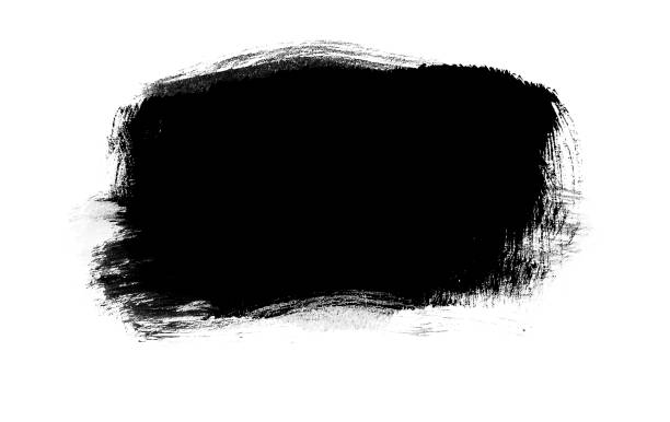 istock Black color graphic patches graphic brush strokes design effect element for background 1148137276