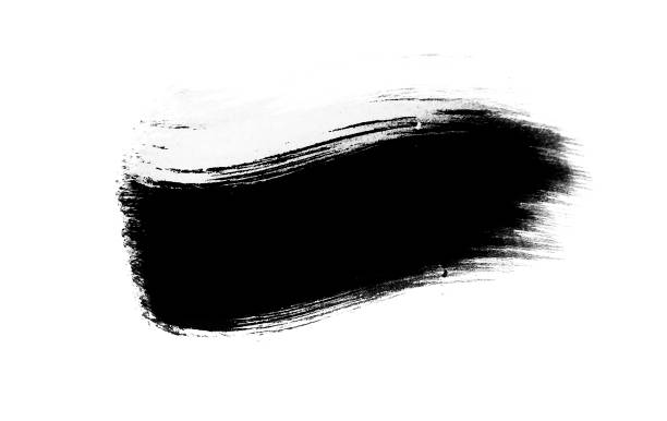 istock Black color graphic patches graphic brush strokes design effect element for background 1148137995