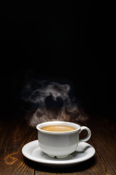 istock Hot coffee with steam 1148142160