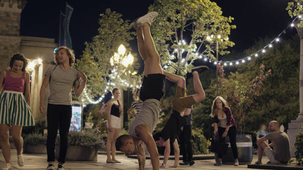 istock Summer night in the city 1148151087