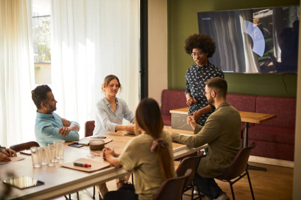 istock Presentation speech in a business meeting. 1148155391