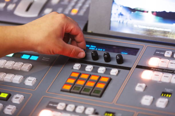 istock Cropped Image Of Man Using Sound Mixer 1148157742