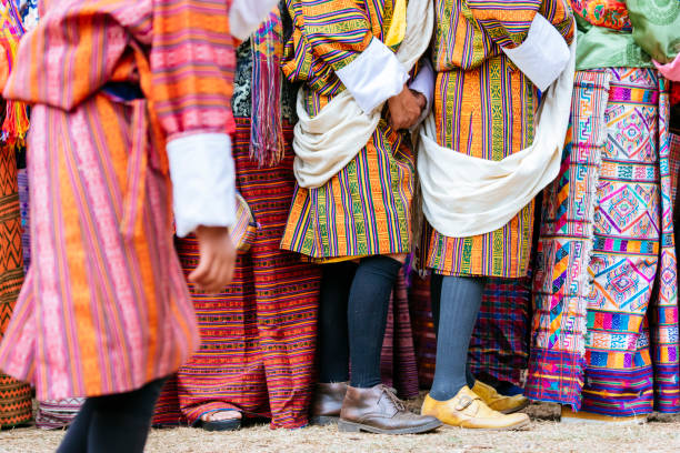 istock Colorful traditional Bhutanese clothing 1148163732