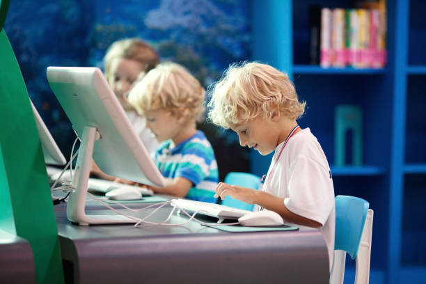 Children Computer Operating 3,600+ Kids Computer Mouse Pictures Stock Photos, Pictures & Royalty ...