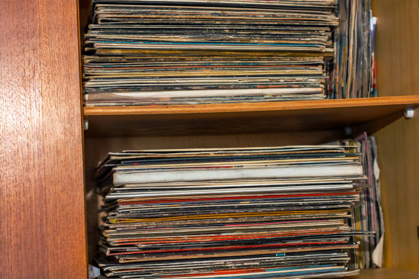 istock Row of vinyl records. 1148174144