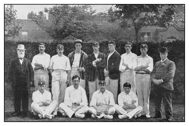 Antique photo: Yorkshire Cricket Team Antique photo: Yorkshire Cricket Team yorkshire england photos stock illustrations