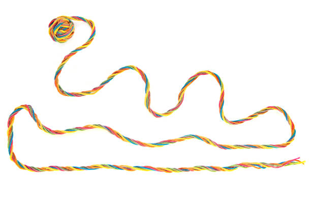 istock Winding colorful thread with ball isolated on white background. 1148177798
