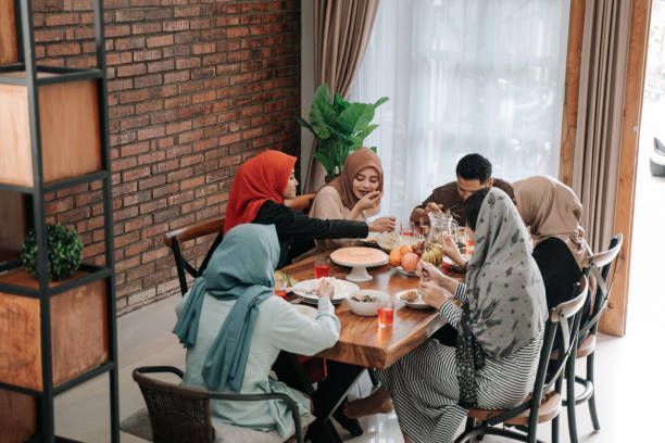 istock muslim family break fasting together 1148181255