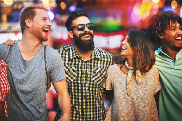 istock Group of friends having fun at a concert. 1148183735
