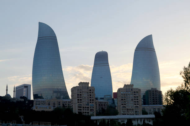 istock Flame Towers in Baku 1148184672