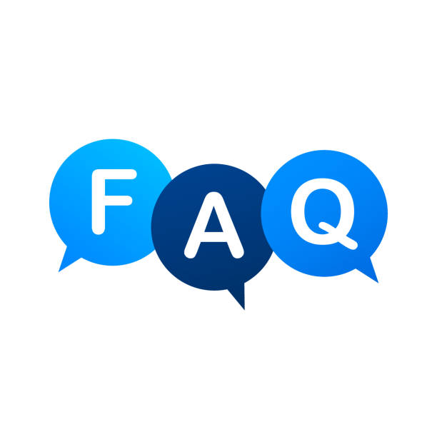 illustrations, cliparts, dessins animés et icônes de foire aux questions faq bannière. ordinateur avec des icônes de question. illustration de stock de vecteur. - question mark asking symbol interface icons