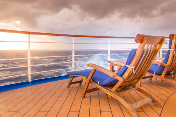 istock Lounging chair on a cruise ship 1148191391