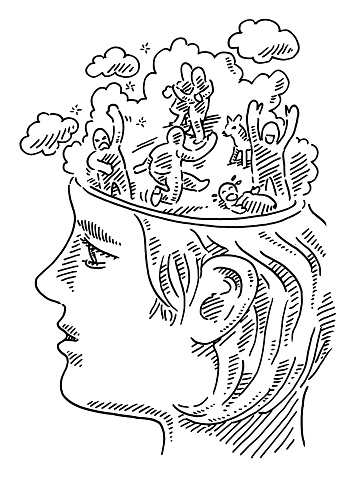 Ilustración de Buscando En Personas Recuerdos Figuras Humanas Dibujo y más  Vectores Libres de Derechos de Cerebro humano - iStock