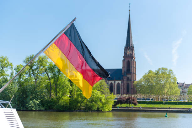 istock German flag and church 1148193898