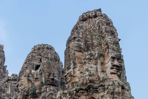 istock Bayon Temple towers and faces 1148194234