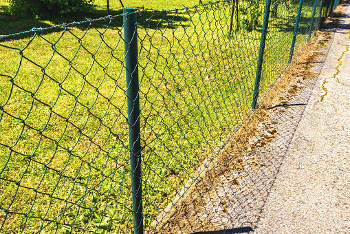 seamless chain link fence. industrial fence