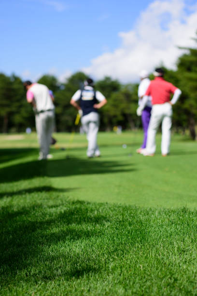 Group of a Golf Players Enjoy Golf