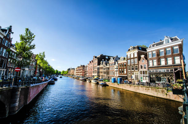 istock Quay Side Of River Amstel In Amsterdam, Netherlands 1148200475