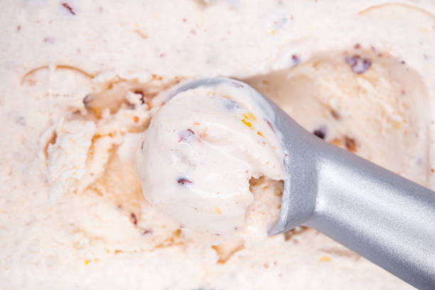 istock spoon with chestnut and red bean ice cream 1148205479