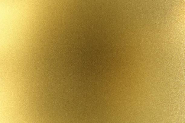istock Brushed golden metal wall, abstract texture background 1148207309