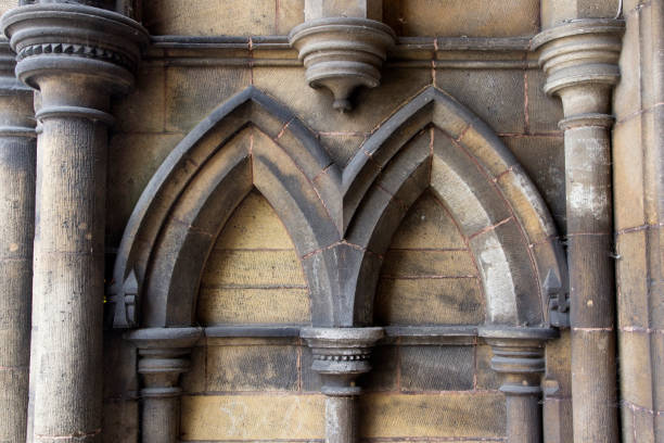 istock Church arches set in stone, London 1148208118