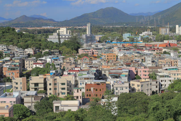 istock Wang Chau view of Yuen Long district in HK 1148210370