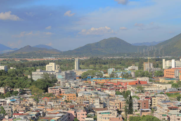istock Wang Chau view of Yuen Long district in HK 1148210458
