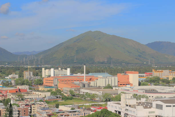 istock Wang Chau view of Yuen Long district in HK 1148210484