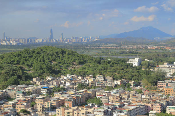 istock Wang Chau view of Yuen Long district in HK 1148210566