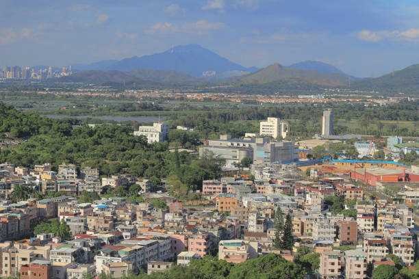 istock Wang Chau view of Yuen Long district in HK 1148210579