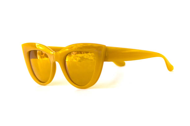 Yellow cat eye sunglasses
