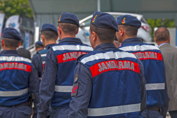Turkish gendarmerie (Jandarma) stock photo