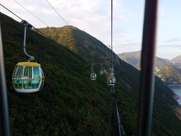 istock Cable car ride.in the shape of a bird cage 1148218379