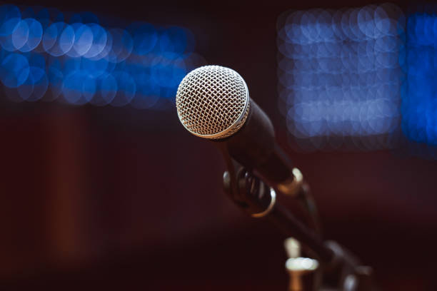 istock microphones in the concert hall 1148221075