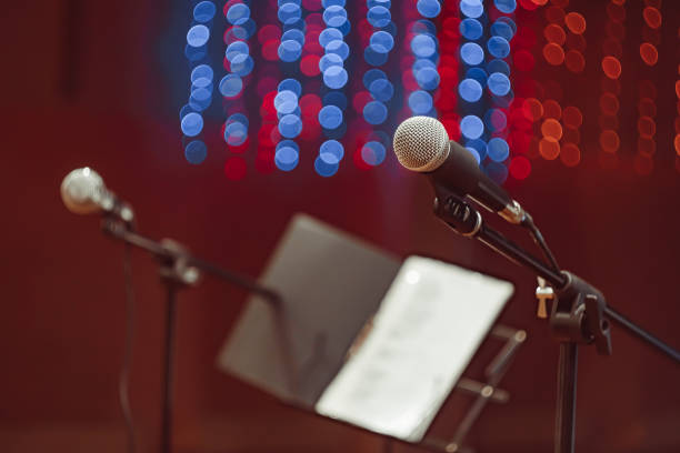 istock microphones in the concert hall 1148221167