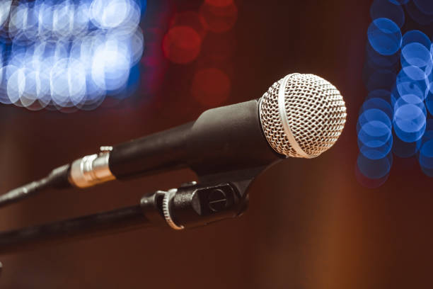 istock microphones in the concert hall 1148221188