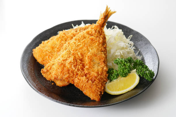 istock Deep-fried horse mackerel. Japanese food. 1148223616