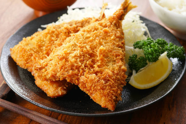 istock Deep-fried horse mackerel. Japanese food. 1148223760