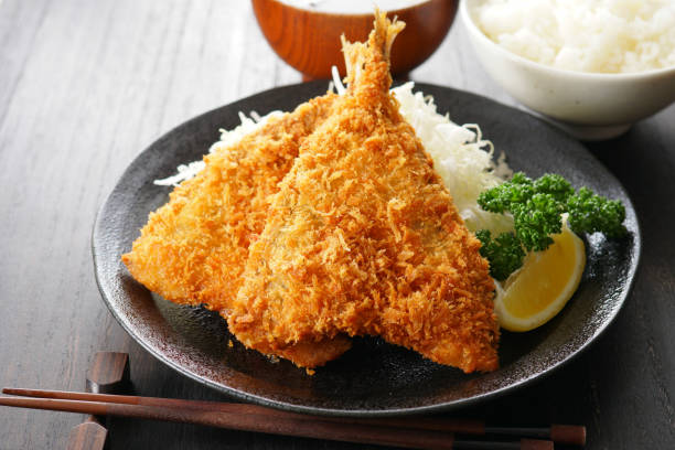 istock Deep-fried horse mackerel. Japanese food. 1148223798